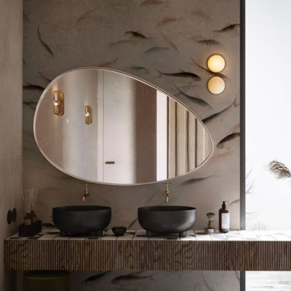 آینه طرح قطرهای مدرن مدل 7025