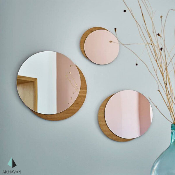 آینه گرد و دایره دکوراتیو مدل D1