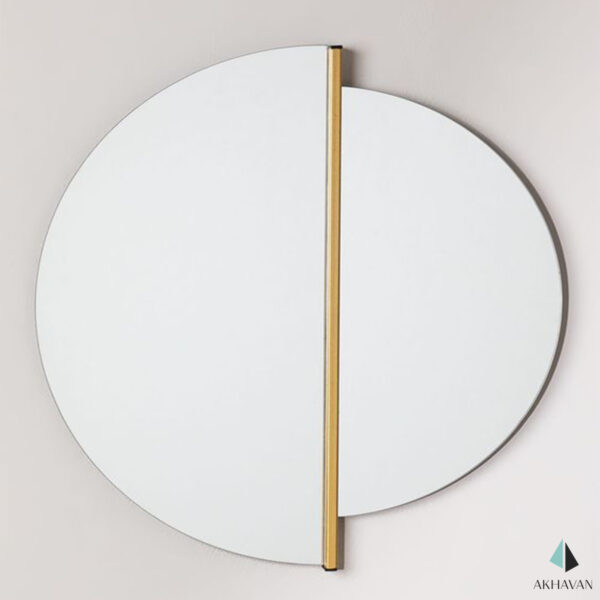 آینه 2 تکه نیمدایره دکوری مدل D108