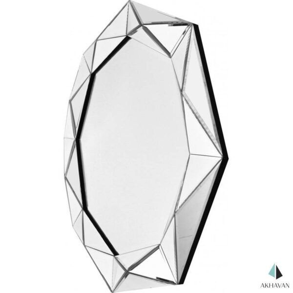 آینه چند ضلعی با قاب طرحدار دکوری مدل D161