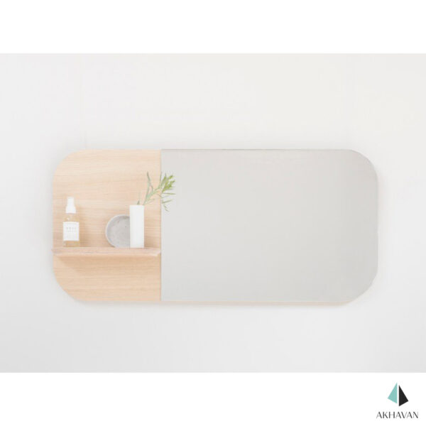 آینه با کنسول چوبی دکوری مدل R3