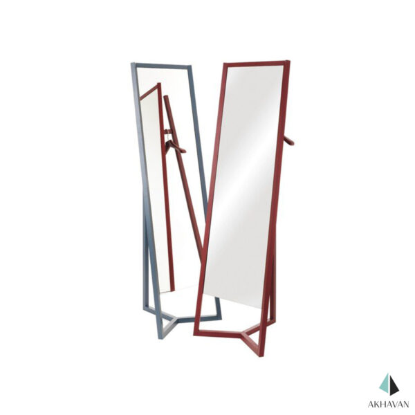آینه ایستاده با قاب فلزی رنگی دکوری مدل R37