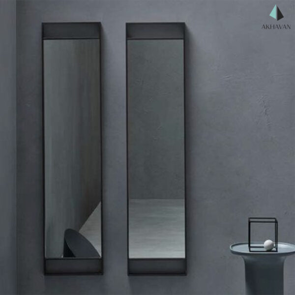 آینه قدی خاکستری دکوری مدل R44