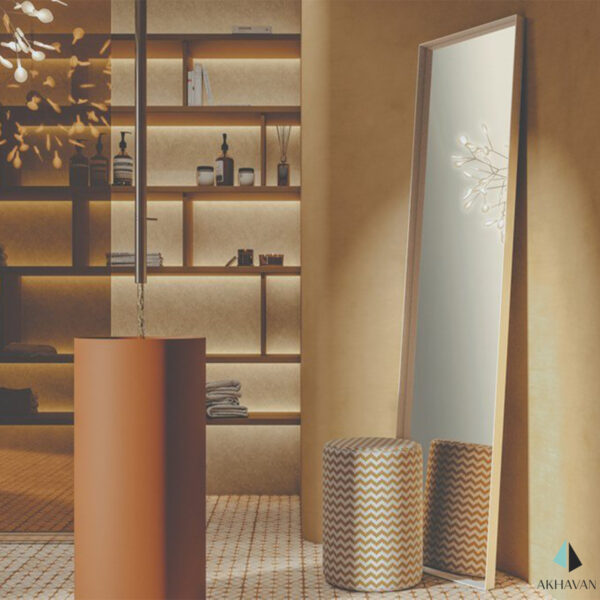 آینه قدی طرح چوبی دکوری مدل R46