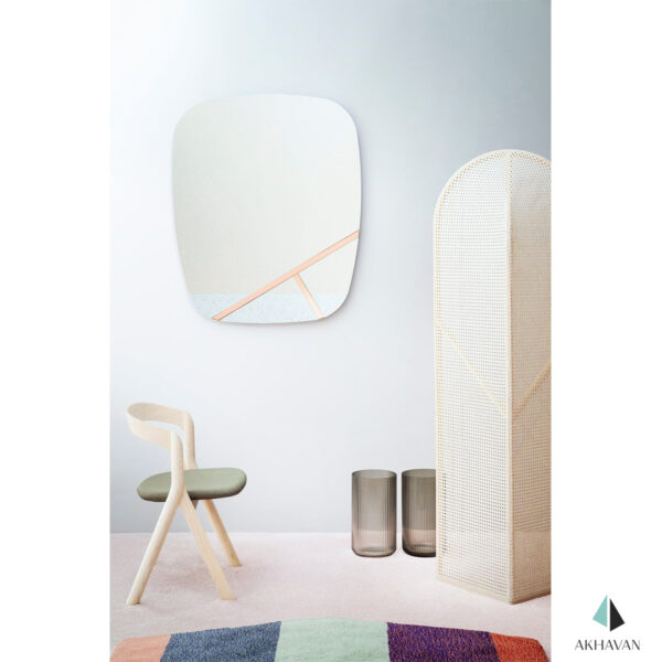 آینه مربع گوشه گرد دکوری مدل R49