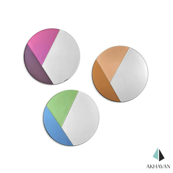 آینه دکوراتیو دیواری گرد مدل HA012