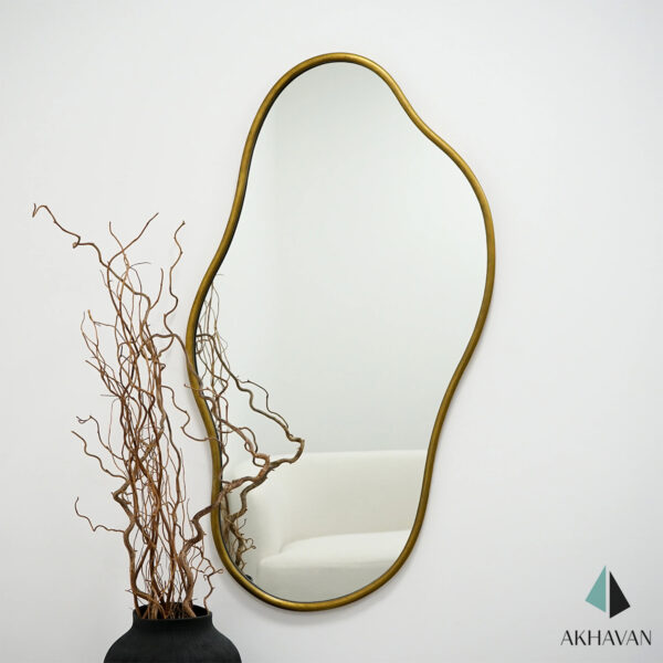 آینه خمیده کوچک دیواری مدل ATHENA