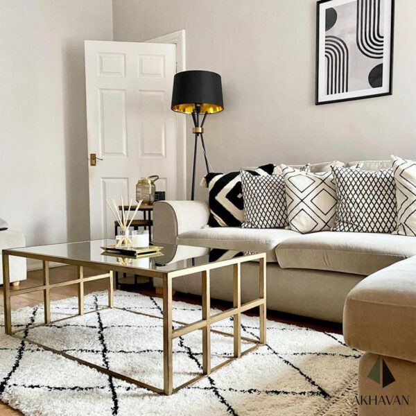 میز وسط آیینه‌ای مدل BROOKLYN