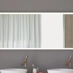 آینه قاب‌دار چهارضلعی همراه با نورپردازی مدل L-CUBE