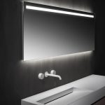 آینه دیواری مستطیلی همراه با نورپردازی مدل FALPER