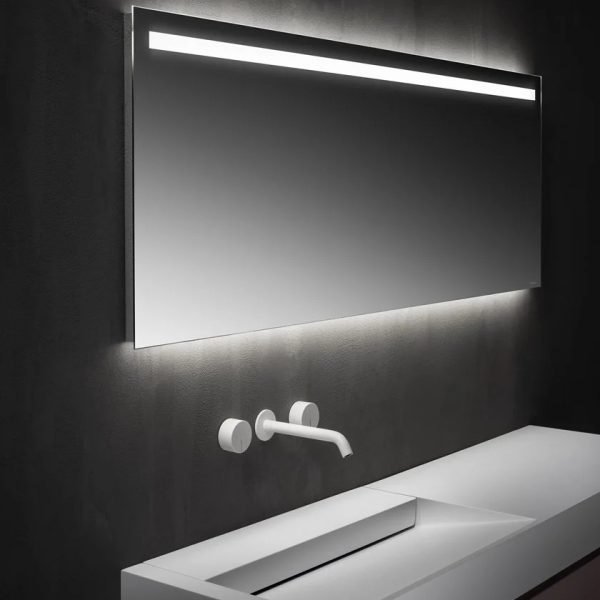 آینه دیواری مستطیلی همراه با نورپردازی مدل FALPER