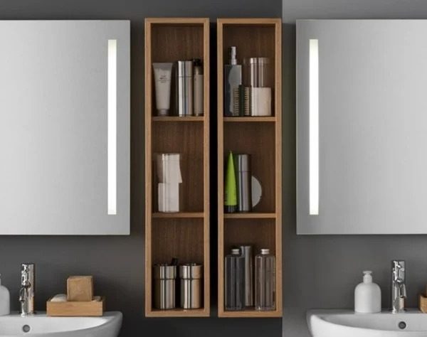 آینه دیواری سرویس بهداشتی و حمام همراه با نورپردازی مدل OPTION BASIC