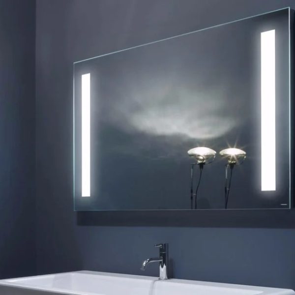 آینه دیواری سرویس بهداشتی و حمام همراه با نورپردازی مدل SPIO