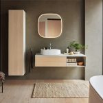 آینه دیواری قاب‌دار همراه با نورپردازی مدل ZENCHA