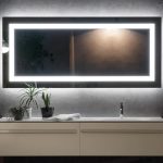 آینه دیواری مستطیلی همراه با نورپردازی مدل FLASH