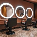 آینه دیواری گرد همراه با نورپردازی مدل MAGNUS