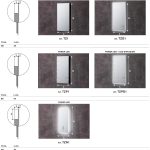 آینه دیواری مستطیلی همراه با نورپردازی مدل ZEN